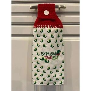 Crochet Top Kitchen Towel- Express Your Elf
